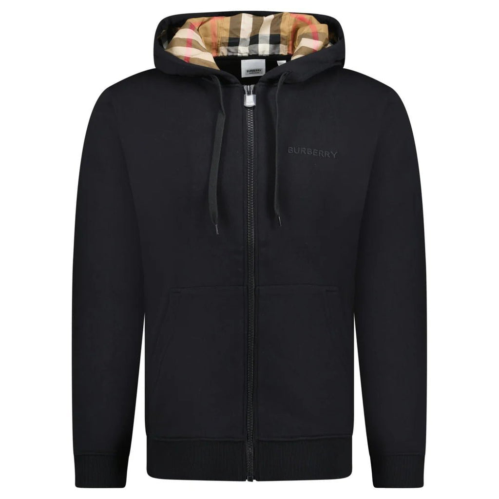 Burberry 'Hove' Check Hoodie Black - chancefashionco