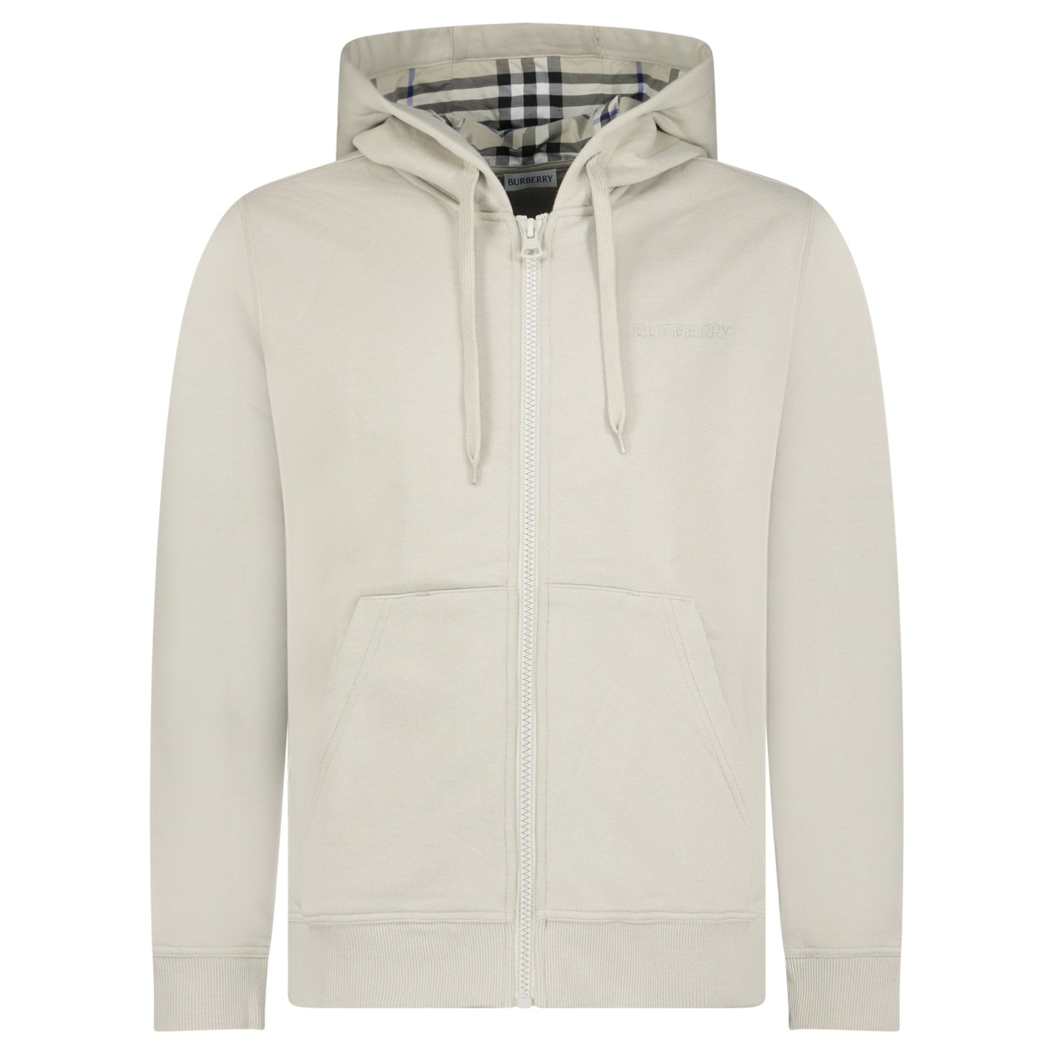 Color variation of Burberry 'Hove' Check Hoodie Lichen