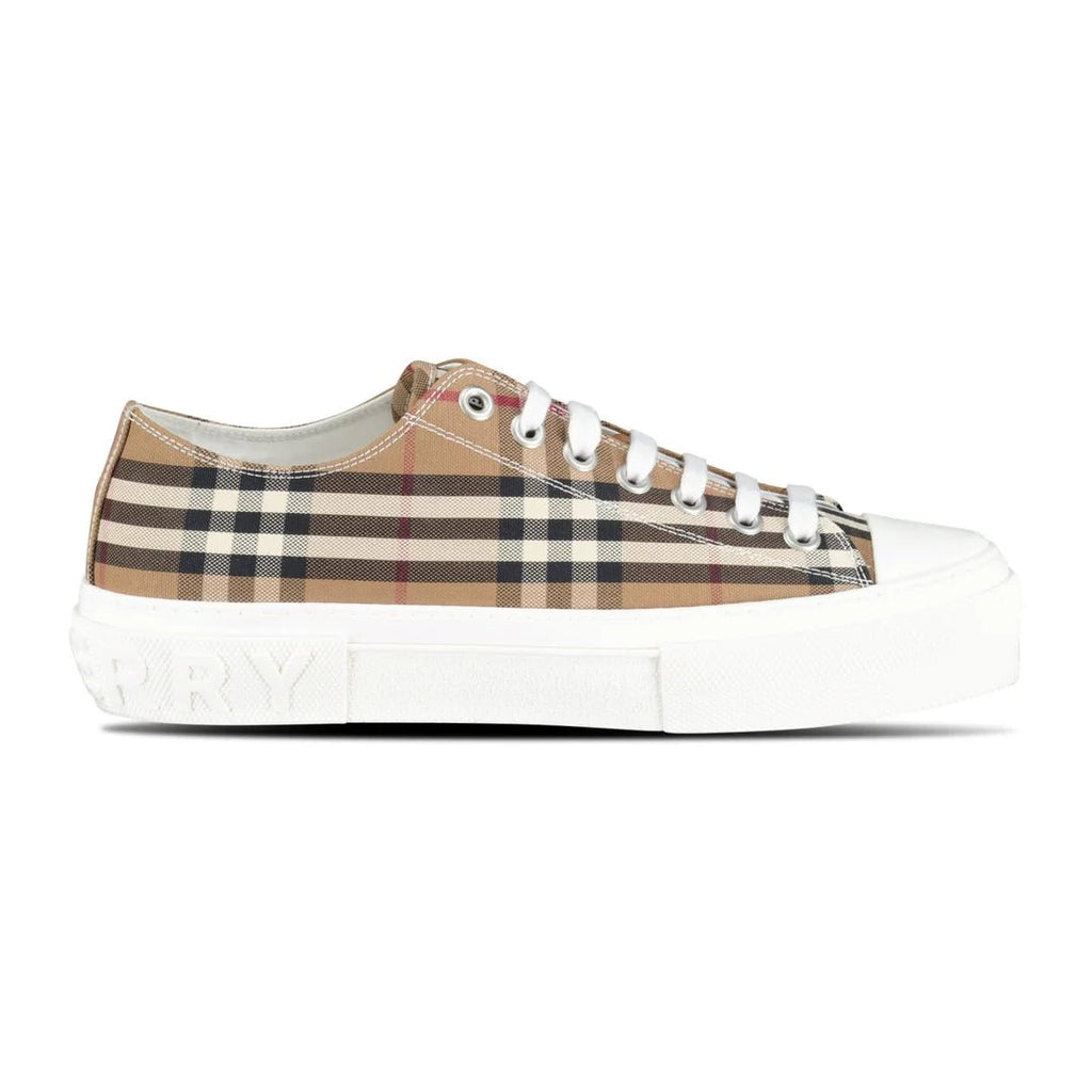 Burberry 'Jack Low' Check Trainers Birch Brown - chancefashionco