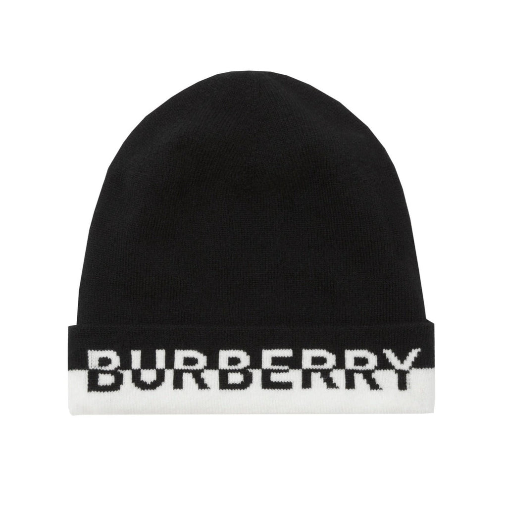 Burberry Logo Cashmere Blend Beanie - chancefashionco