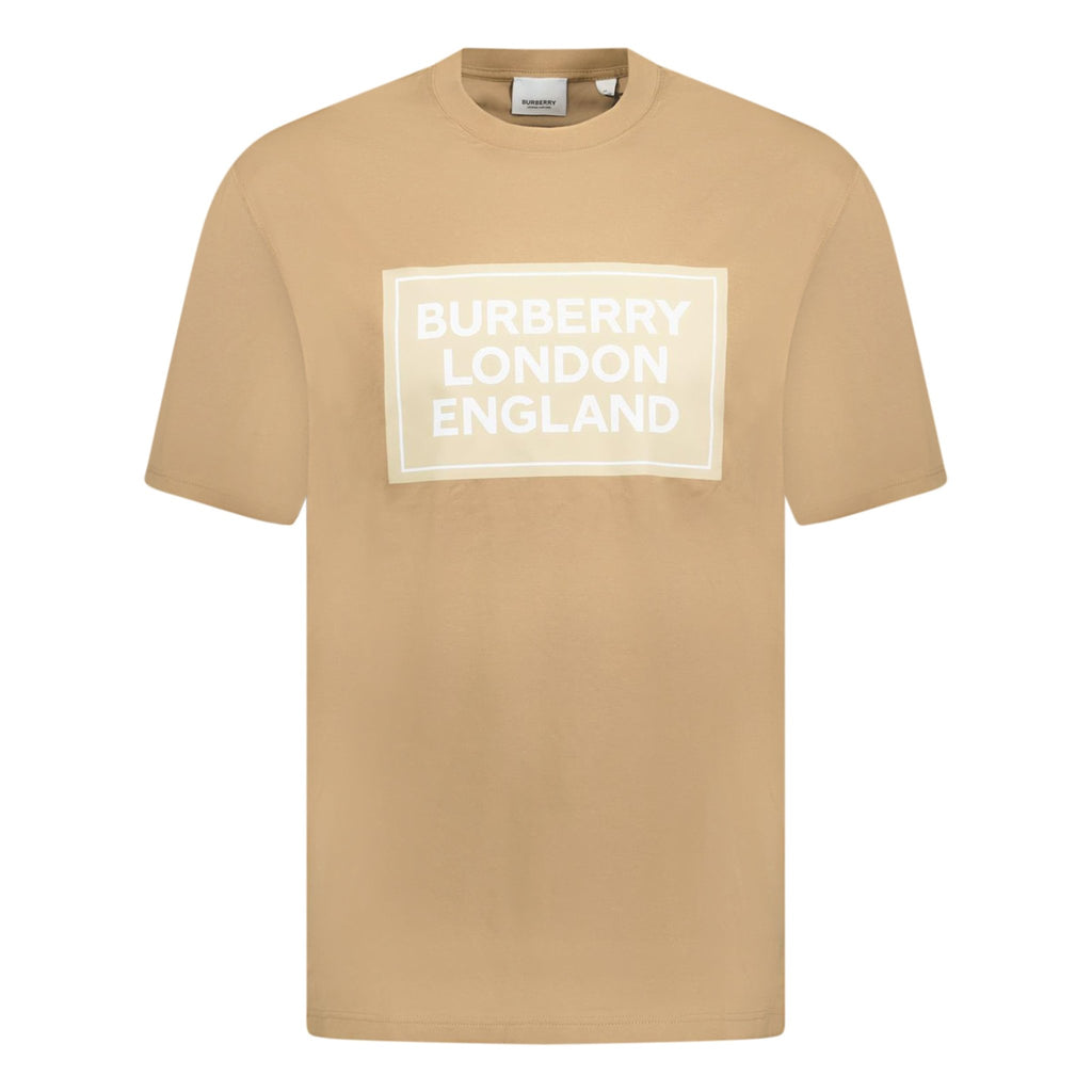 Burberry London England Logo T - Shirt Tan - chancefashionco