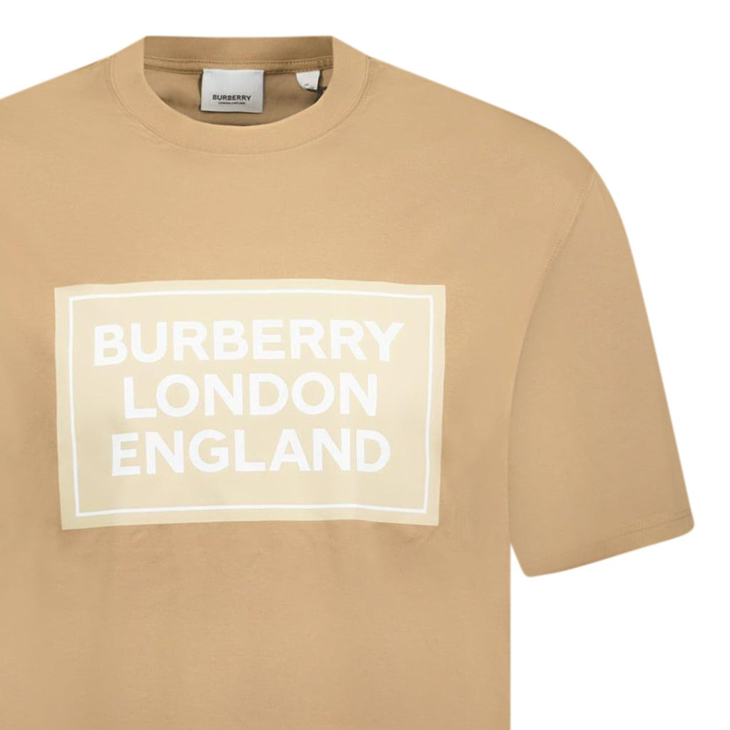 Burberry London England Logo T - Shirt Tan - chancefashionco