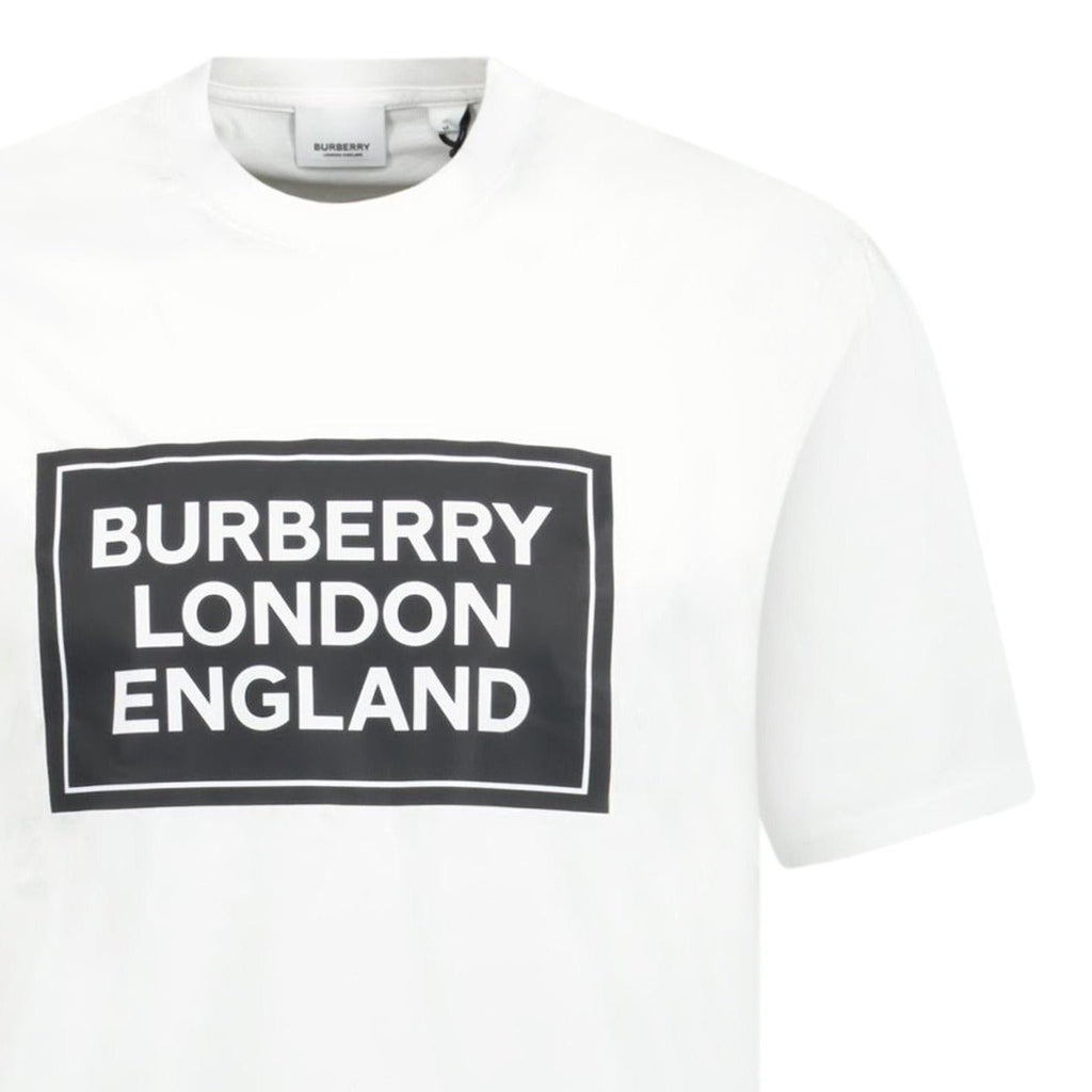 Burberry London England Logo T - Shirt White - chancefashionco