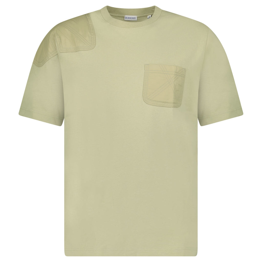 Burberry Panelled Cotton T-Shirt Beige - chancefashionco