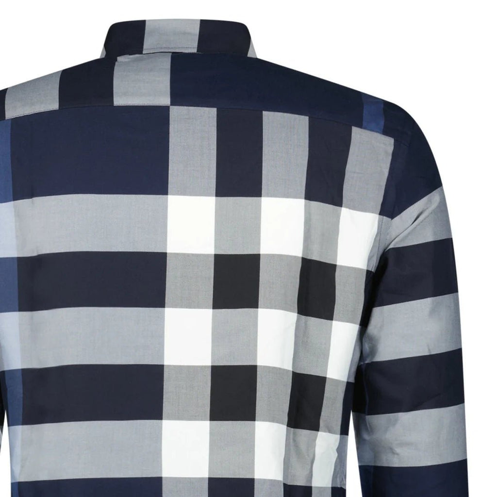 Burberry 'Somerville' Check Shirt in Navy Blue - chancefashionco