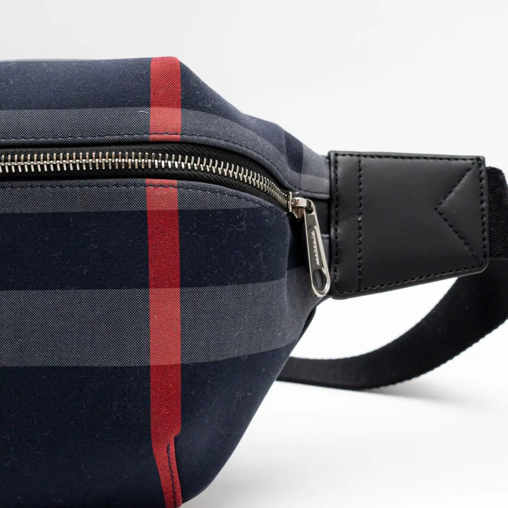 Burberry 'Sonny' Navy & Grey Check Bag - chancefashionco