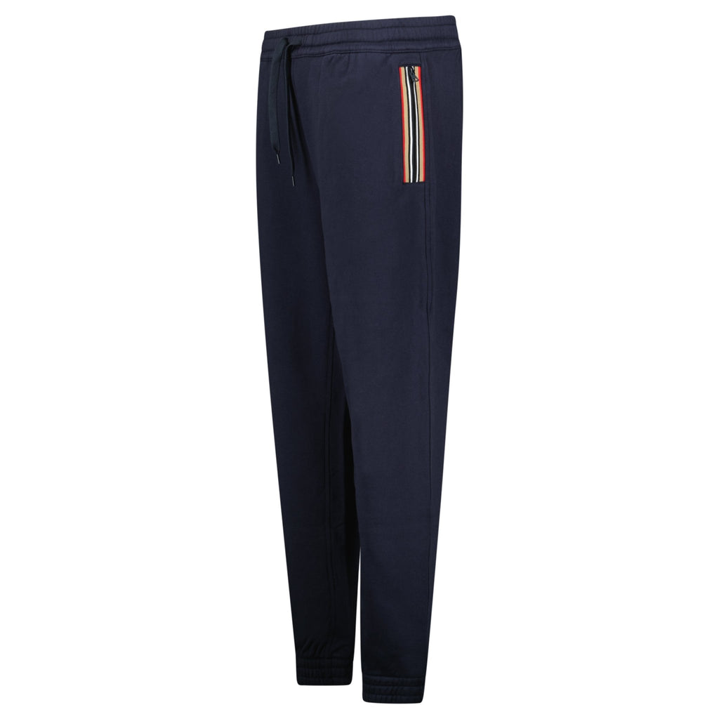 Burberry Striped Logo Sweatpants Navy - chancefashionco