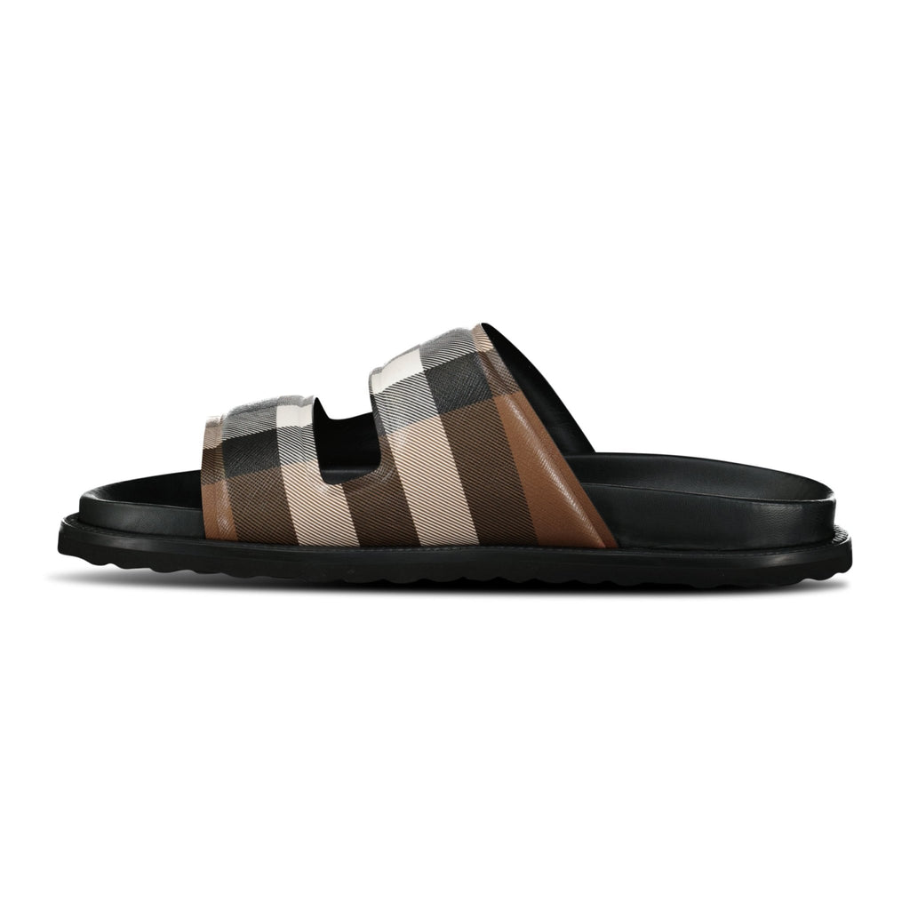 Burberry 'Thor' Check Logo Sliders - chancefashionco