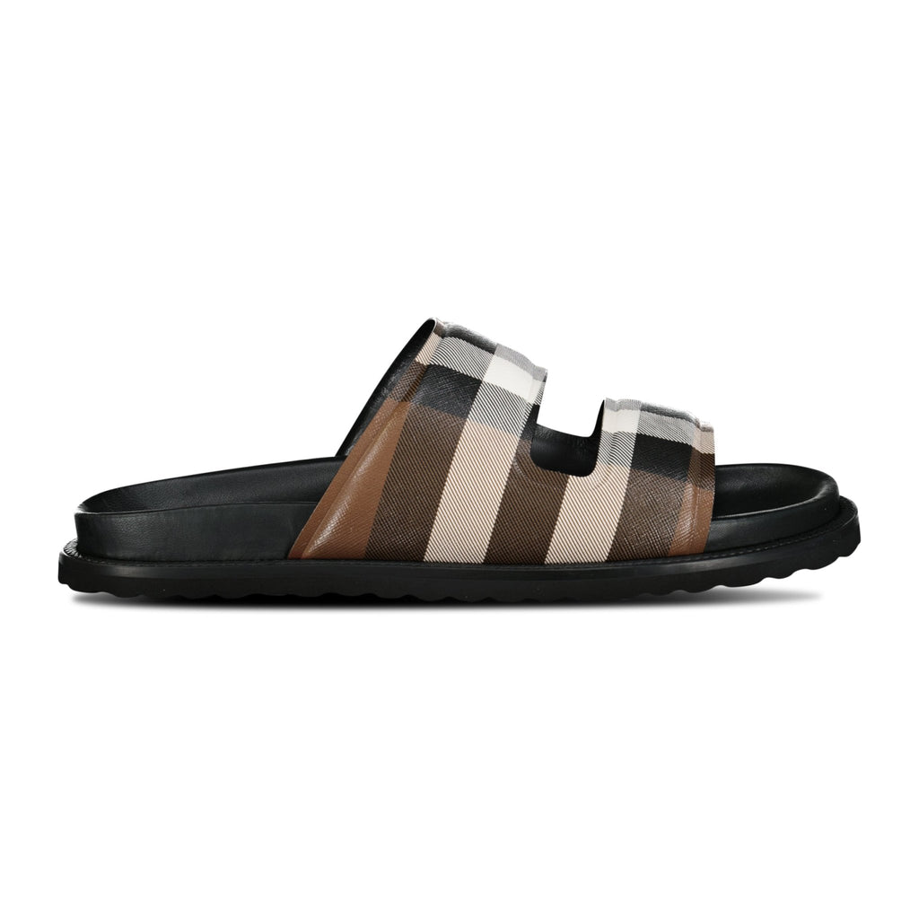 Burberry 'Thor' Check Logo Sliders - chancefashionco