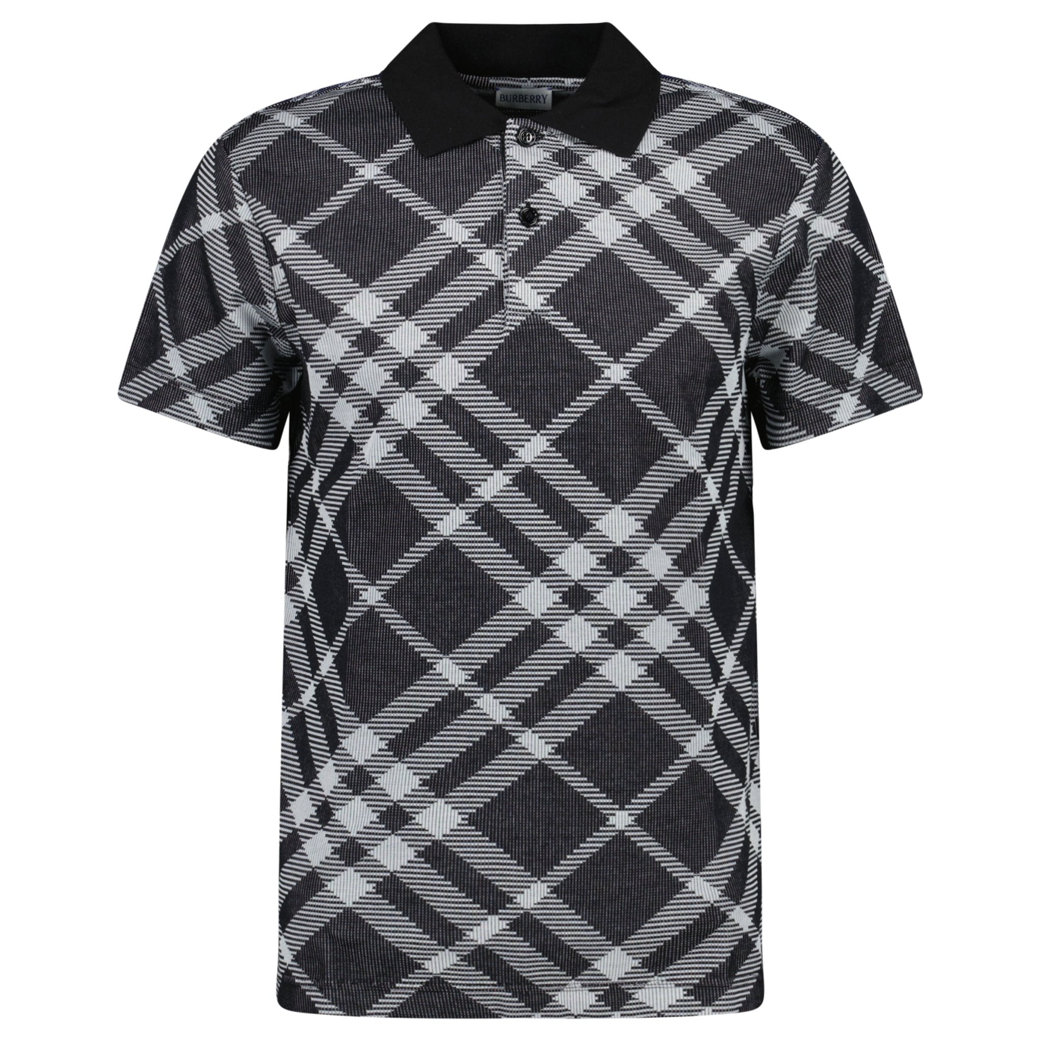 Color variation of Burberry Vintage Check Cotton Polo Black