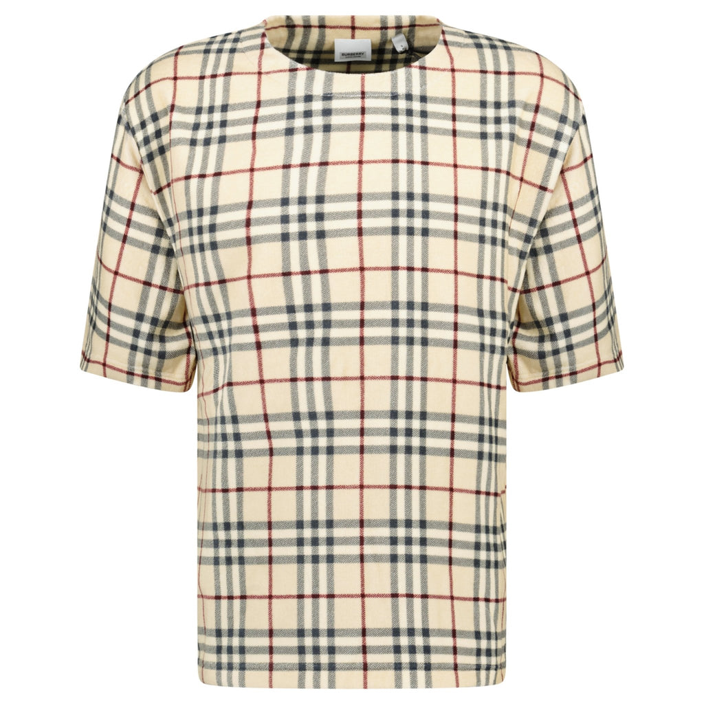 Burberry 'Willesden' Check T - Shirt Beige - chancefashionco