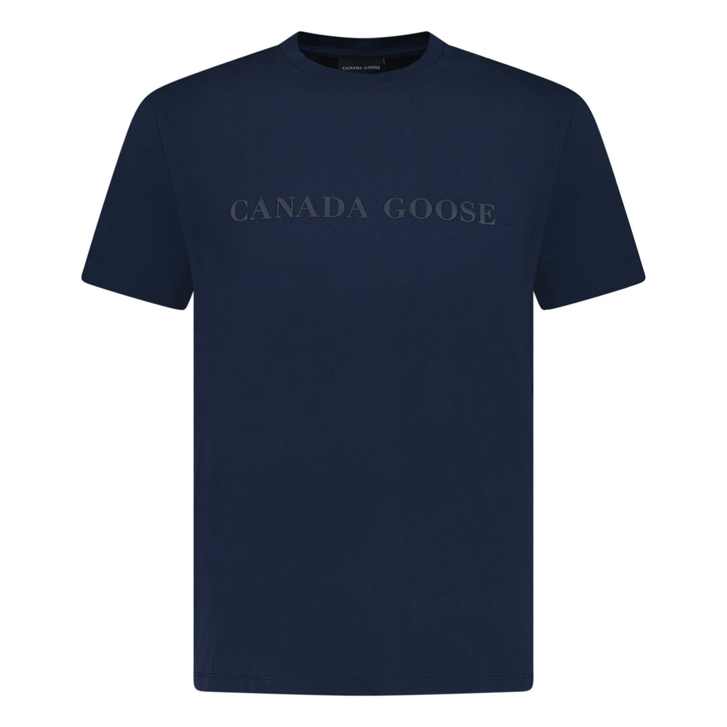 Canada Goose Emersen Logo T-Shirt Navy - chancefashionco