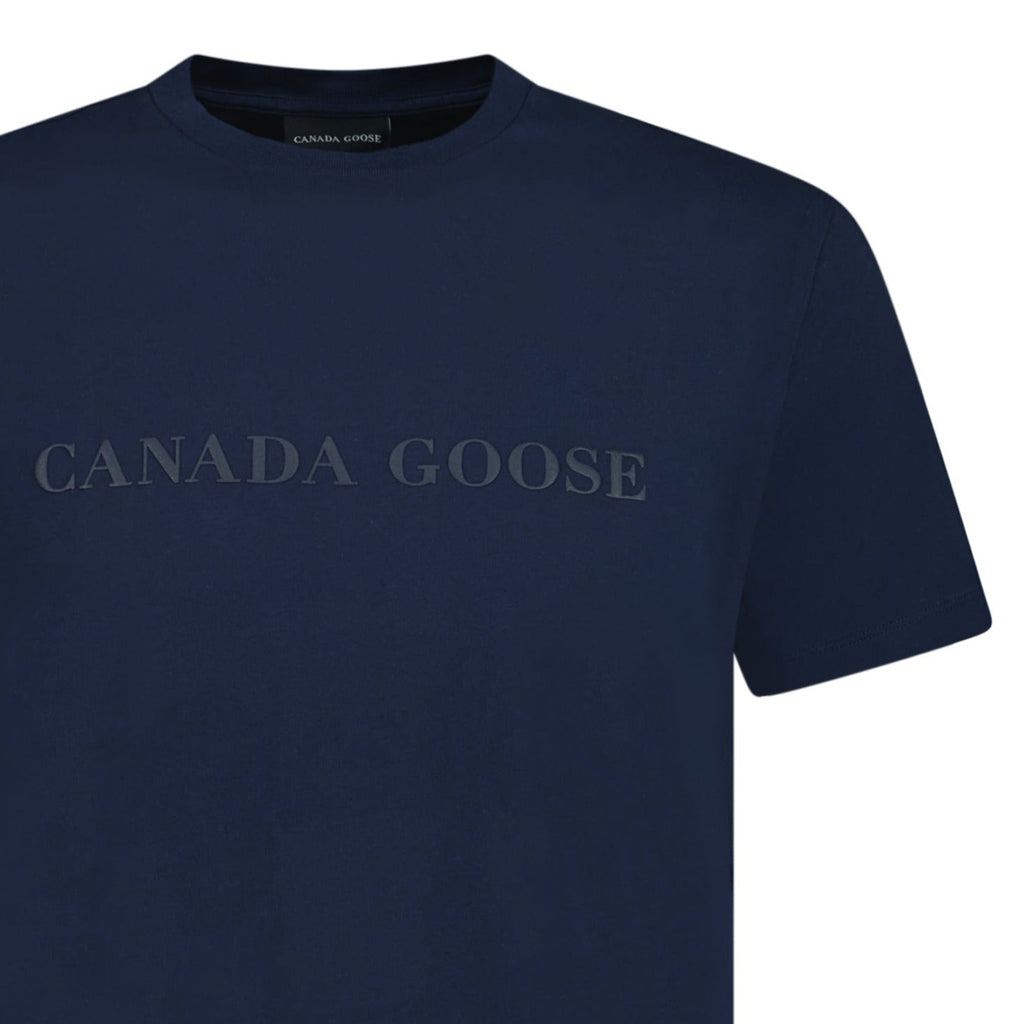Canada Goose Emersen Logo T-Shirt Navy - chancefashionco