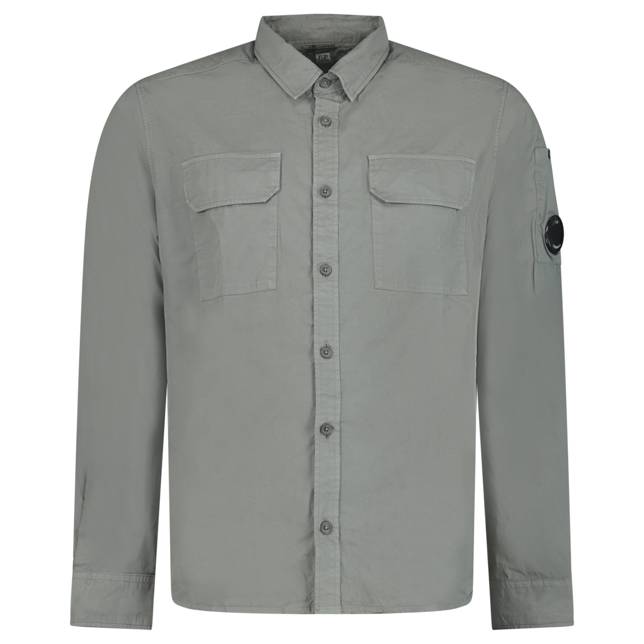 Color variation of CP Company Arm Lens Grey Overshirt