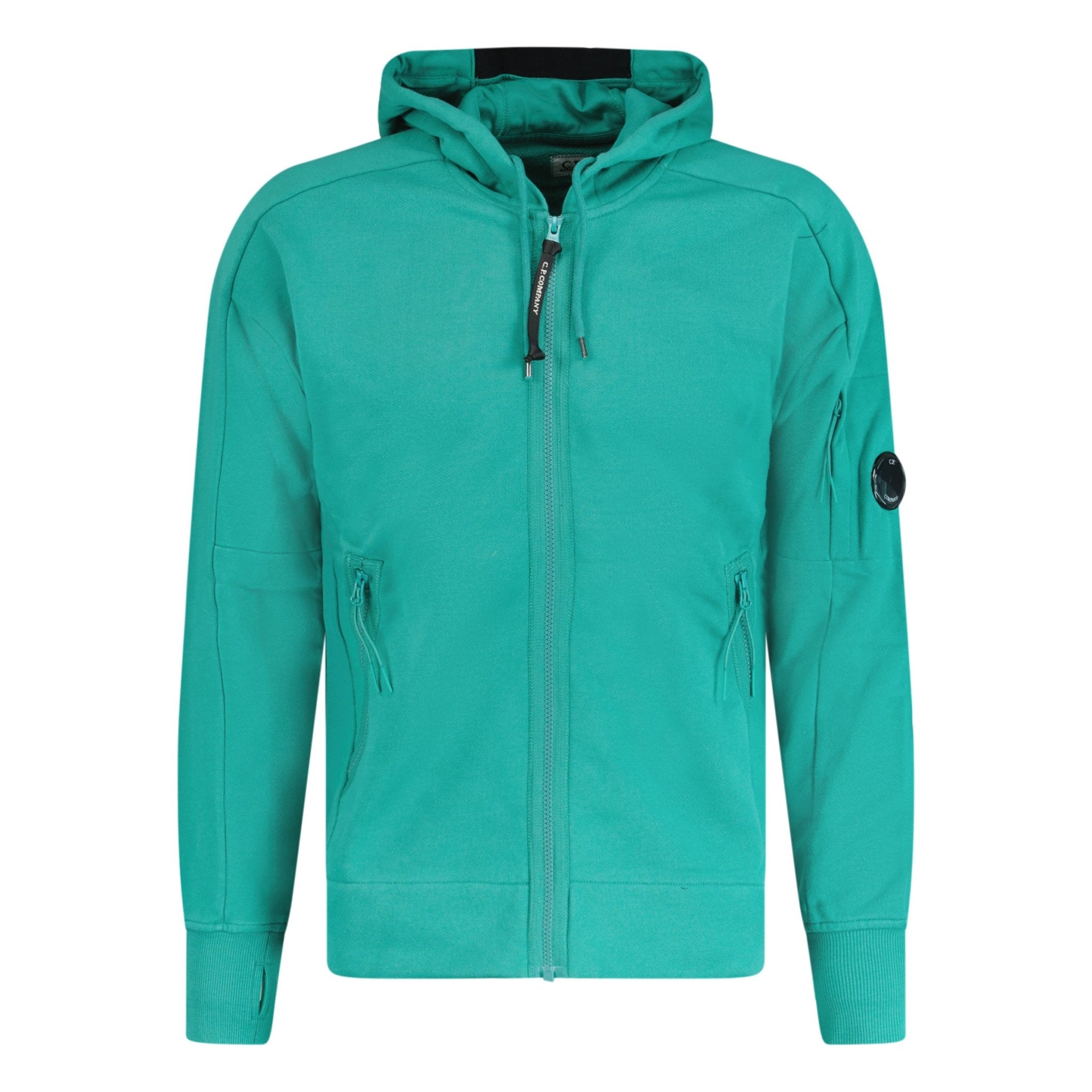 CP Company Arm Lens Hoodie Green