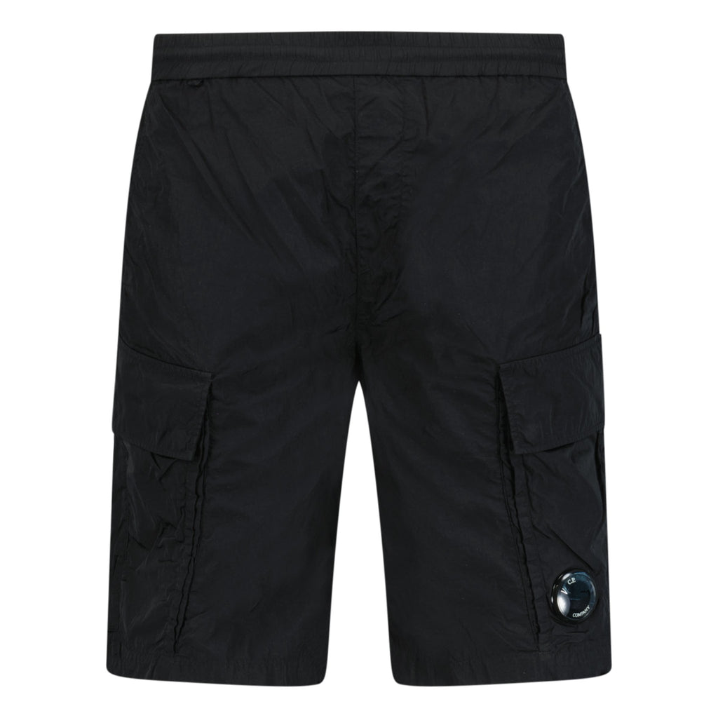 CP Company Chrome R Cargo Shorts Black - chancefashionco