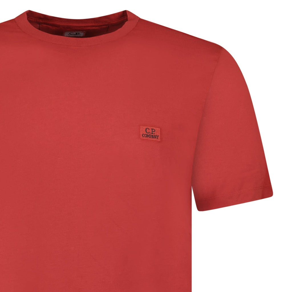 CP Company Logo Print T-Shirt Red - chancefashionco