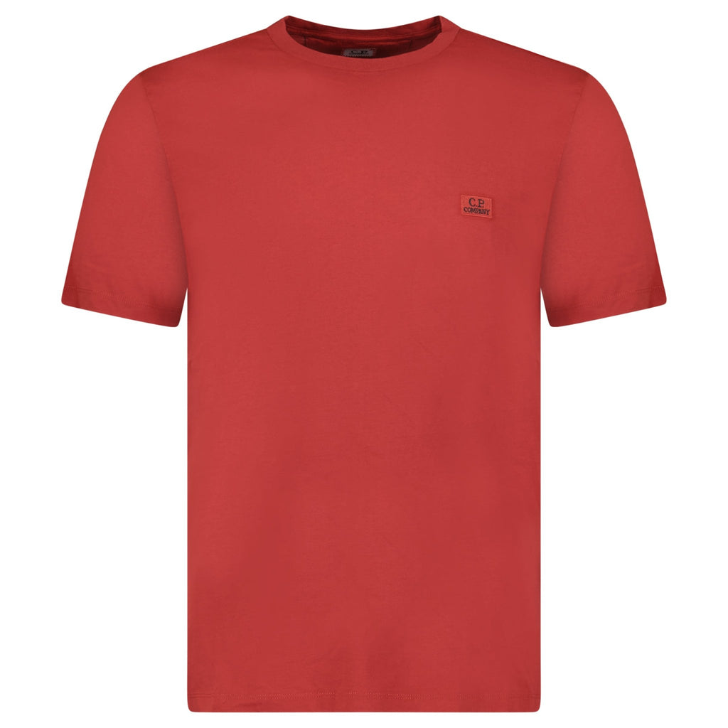 CP Company Logo Print T-Shirt Red - chancefashionco