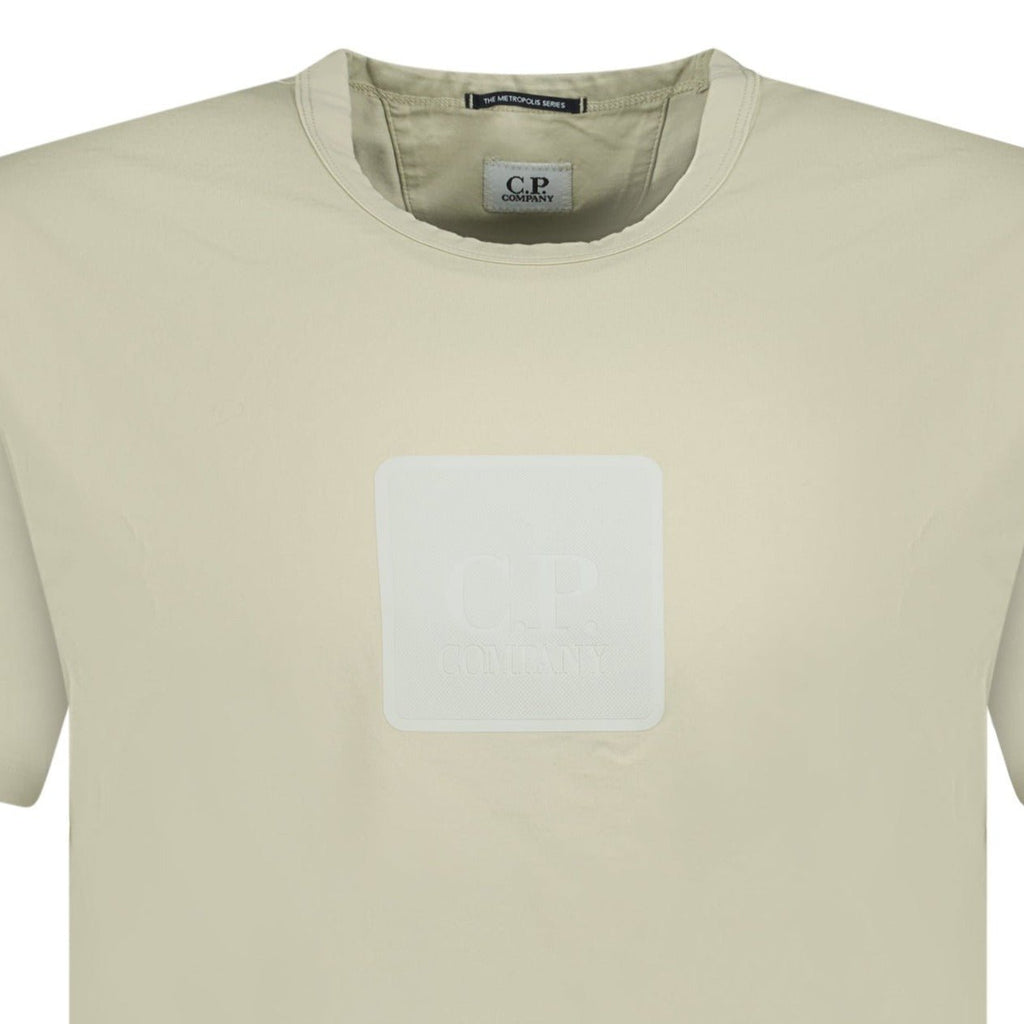 CP Company Rubber Logo T-Shirt Beige - chancefashionco