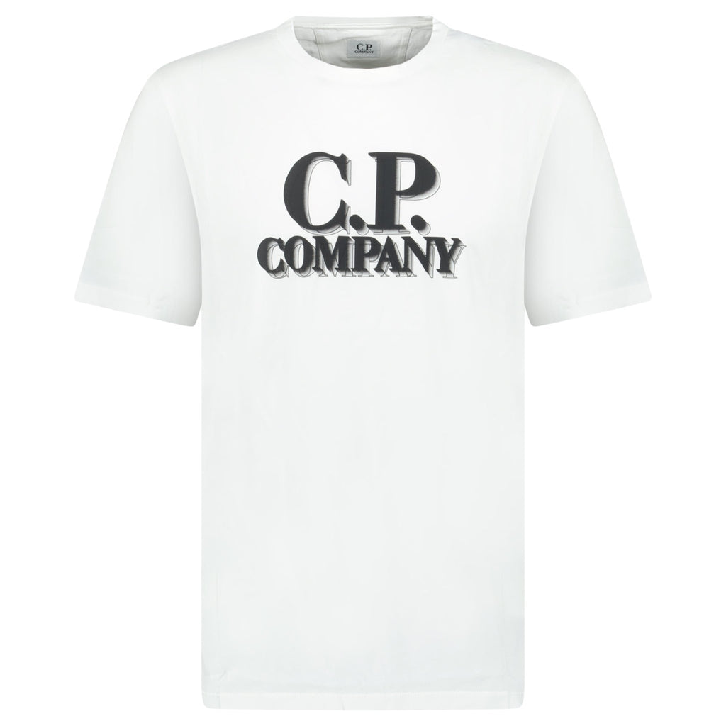 CP Company Spray Print T-Shirt White - chancefashionco