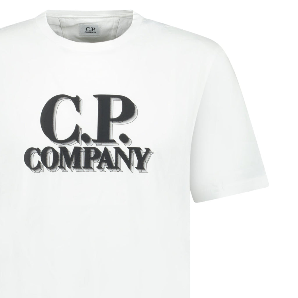 CP Company Spray Print T-Shirt White - chancefashionco