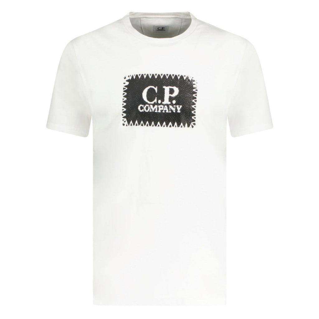 CP Company Stitch Print T-Shirt White - chancefashionco