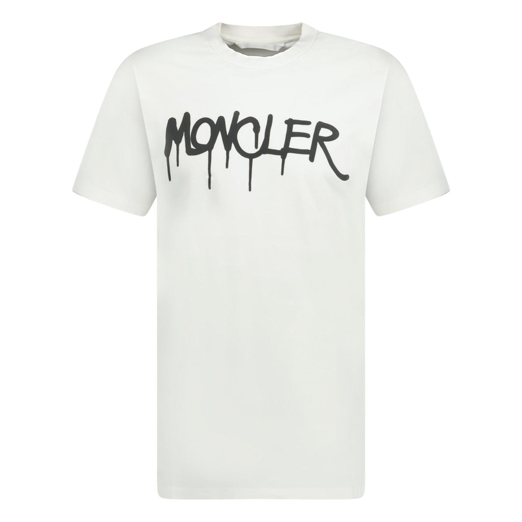 Moncler Graffiti Print T-Shirt White - chancefashionco