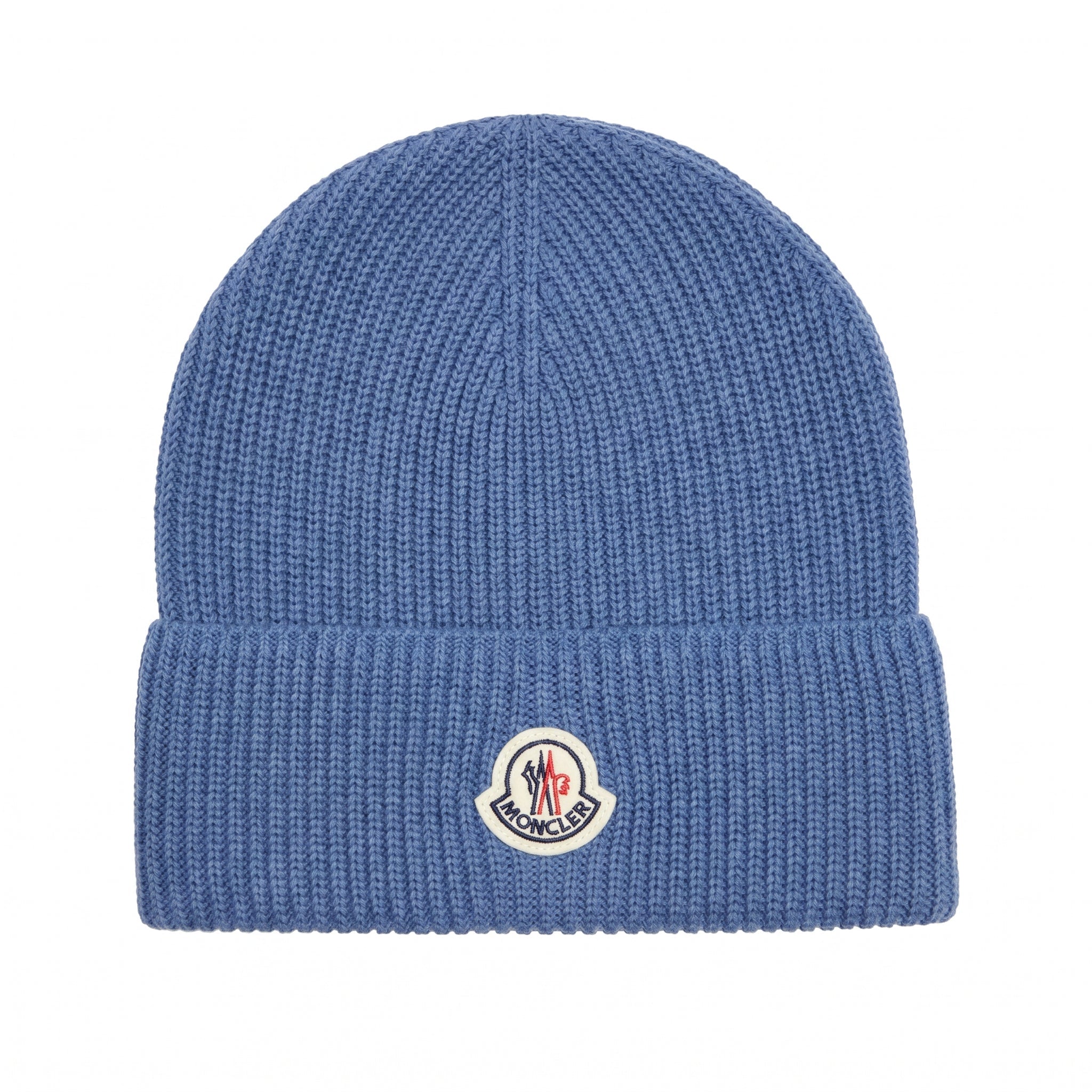 Color variation of Moncler Logo Beanie Blue