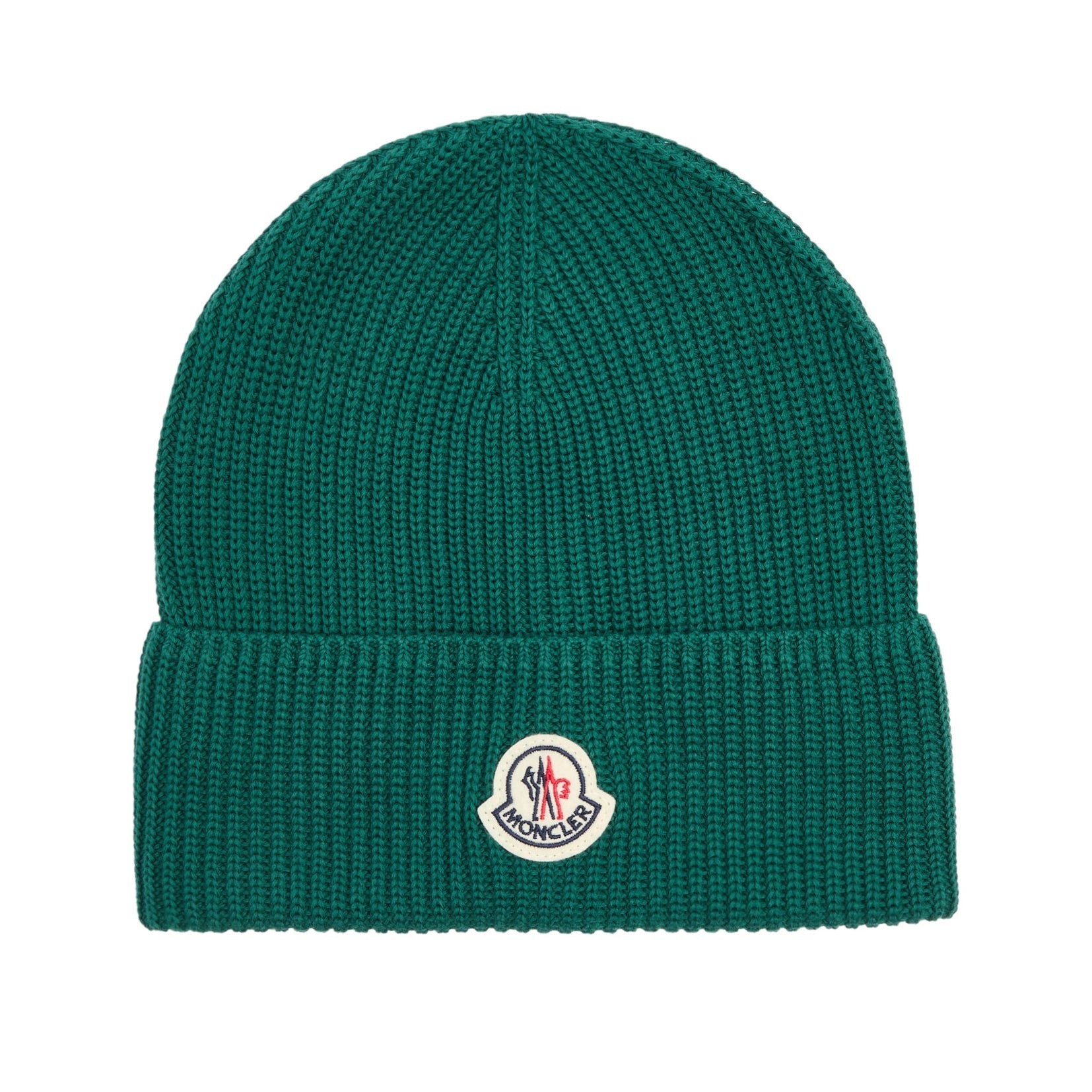 Color variation of Moncler Logo Beanie Green