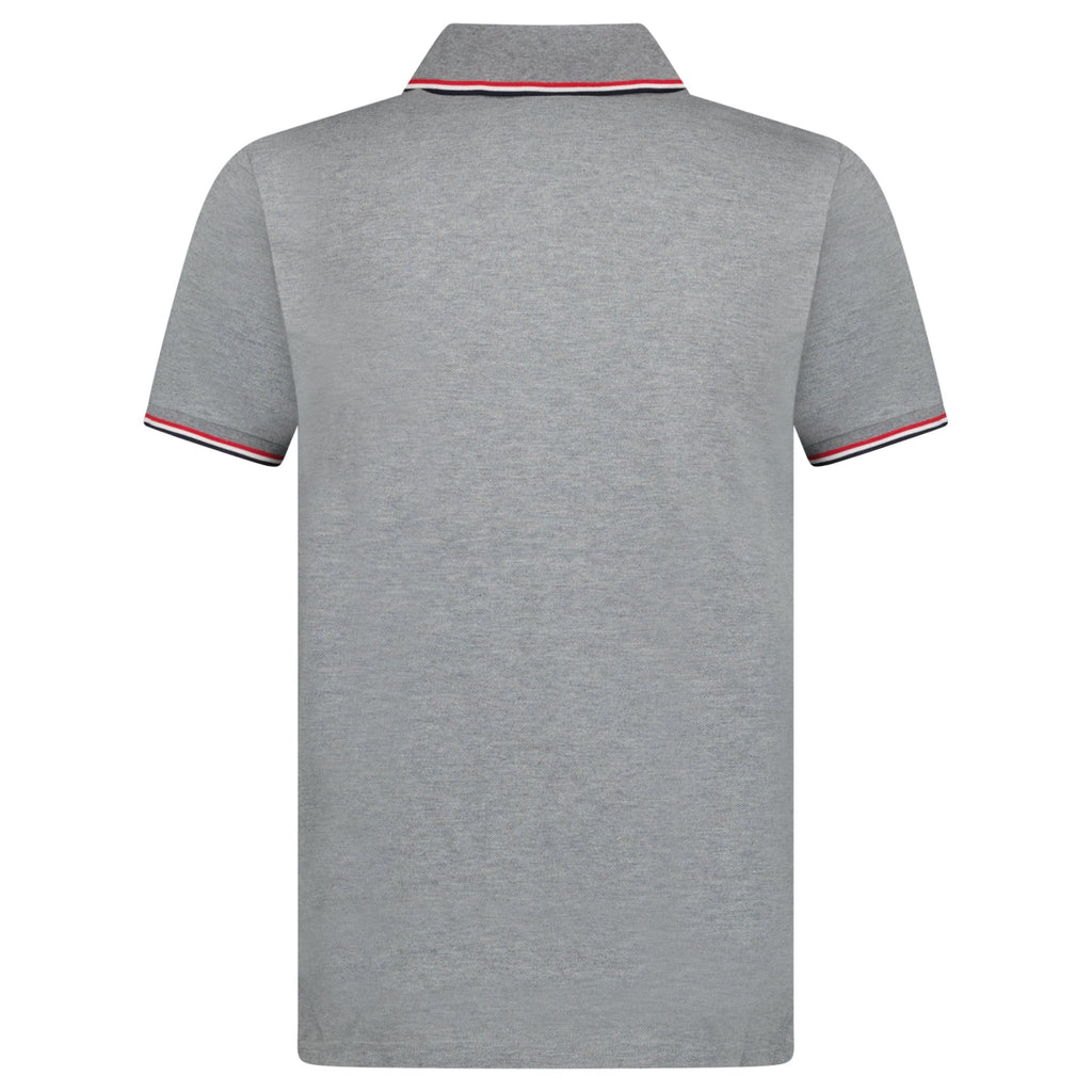 Moncler Logo Cotton Polo Grey - chancefashionco