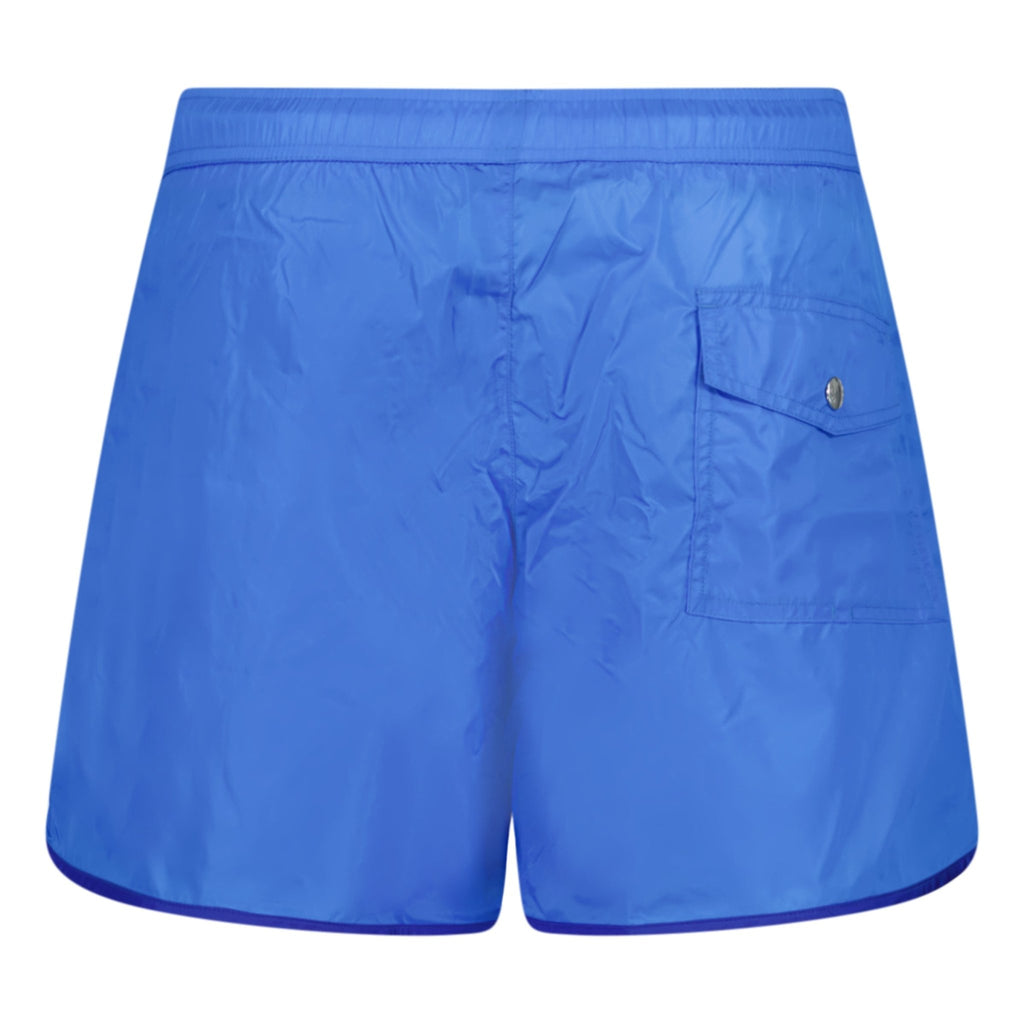 Moncler Logo Patch Swim Shorts Blue - chancefashionco