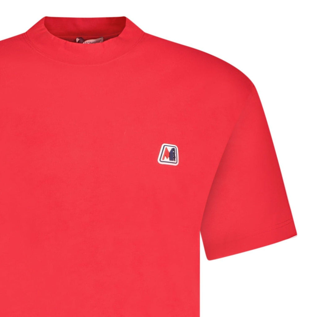 Moncler Logo Patch T-Shirt Red - chancefashionco