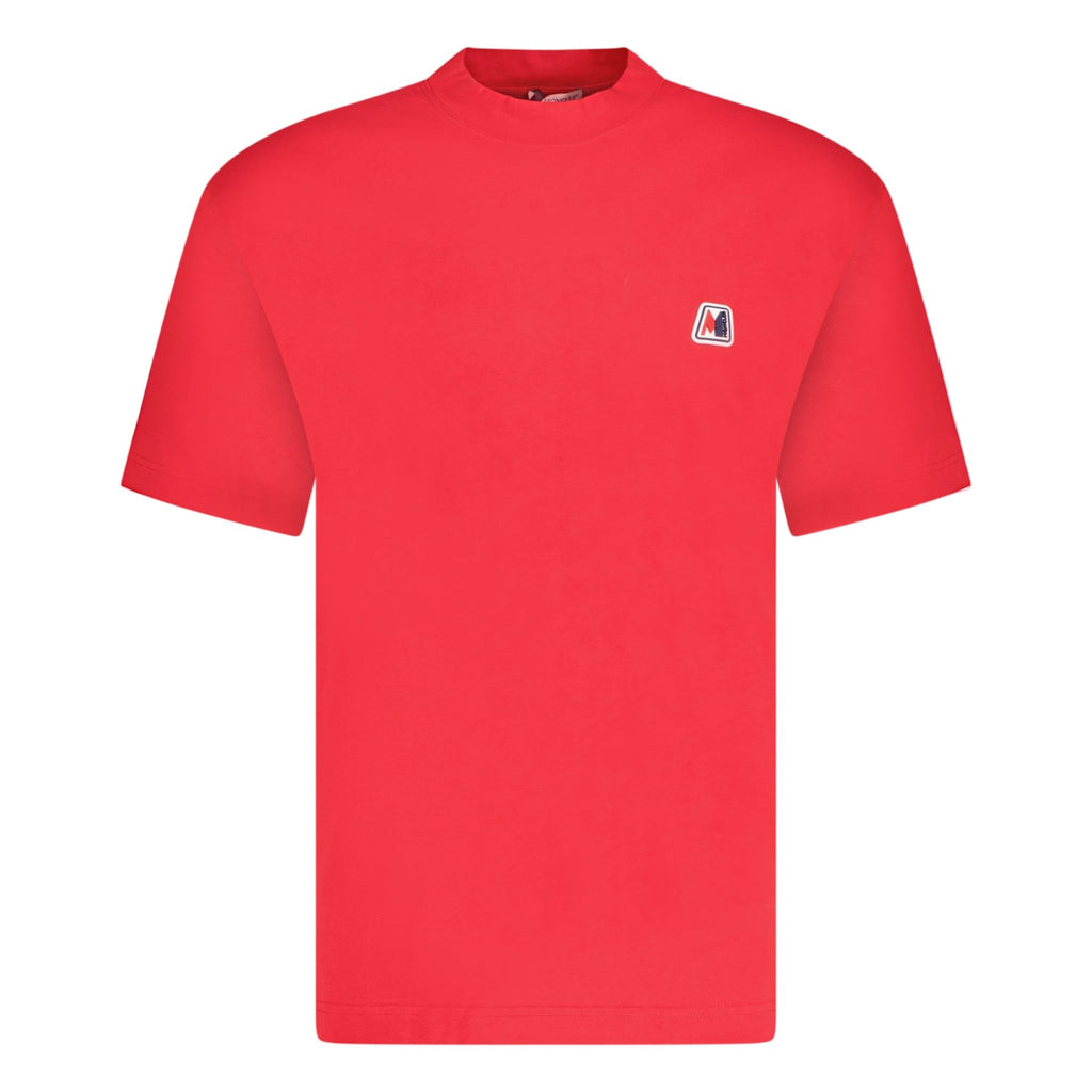 Moncler Logo Patch T-Shirt Red - chancefashionco