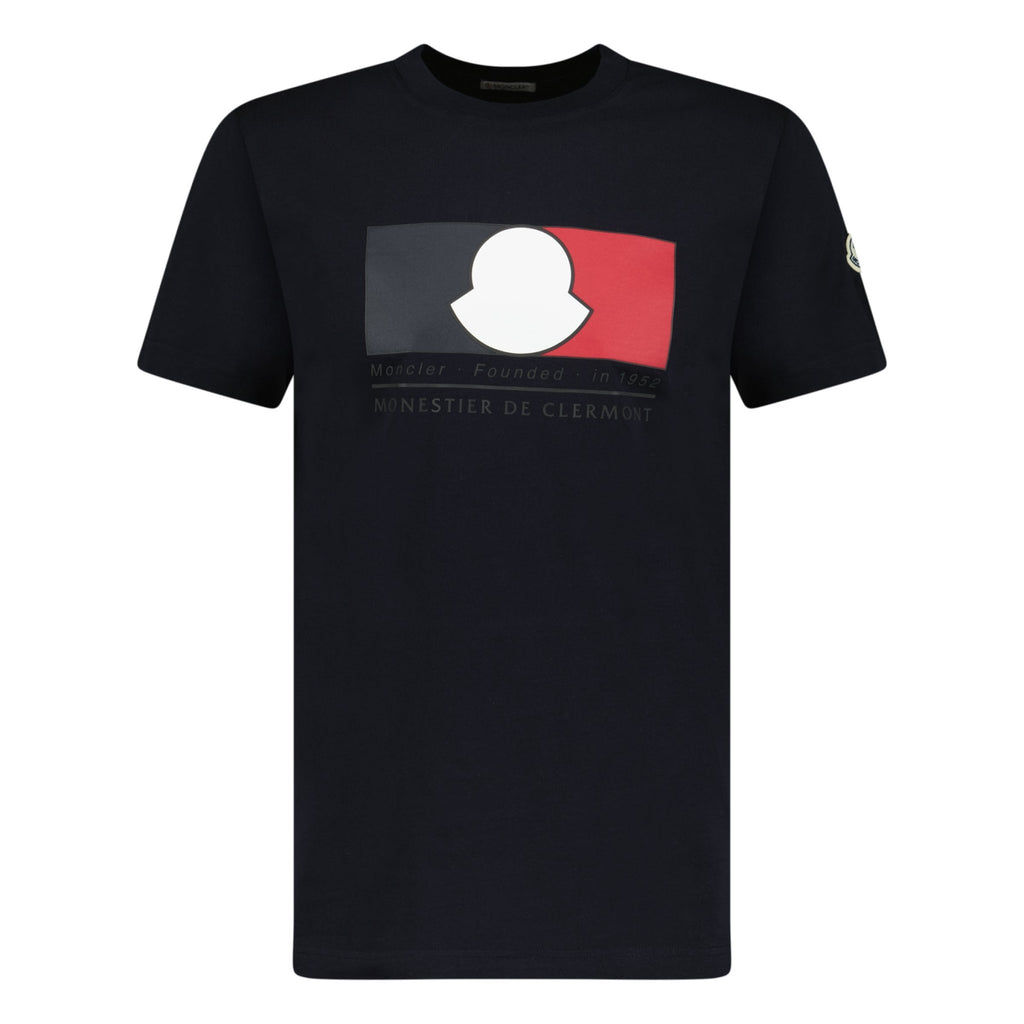 Moncler Logo Printed T-Shirt Black - chancefashionco