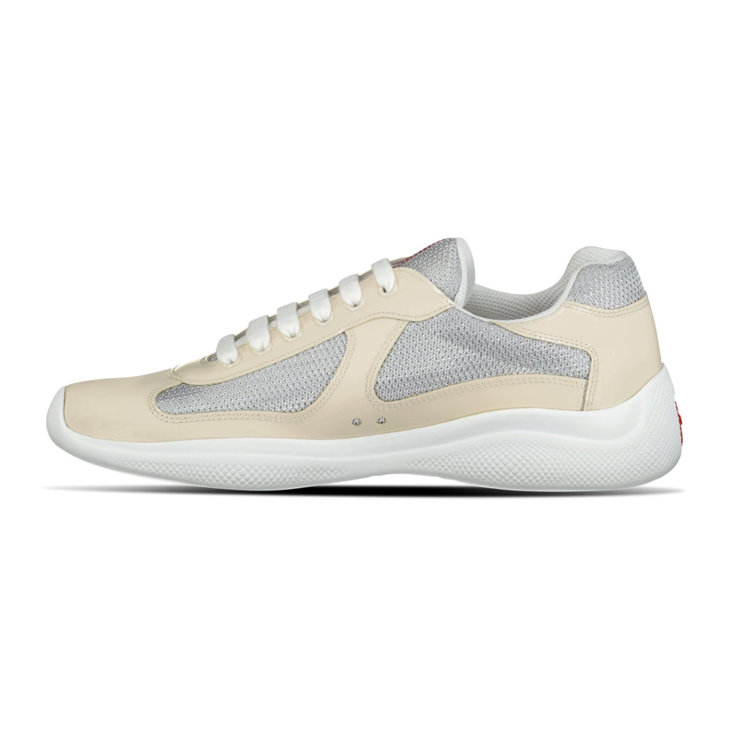 Prada Americas Cup Sneakers Beige & Grey Mesh - chancefashionco