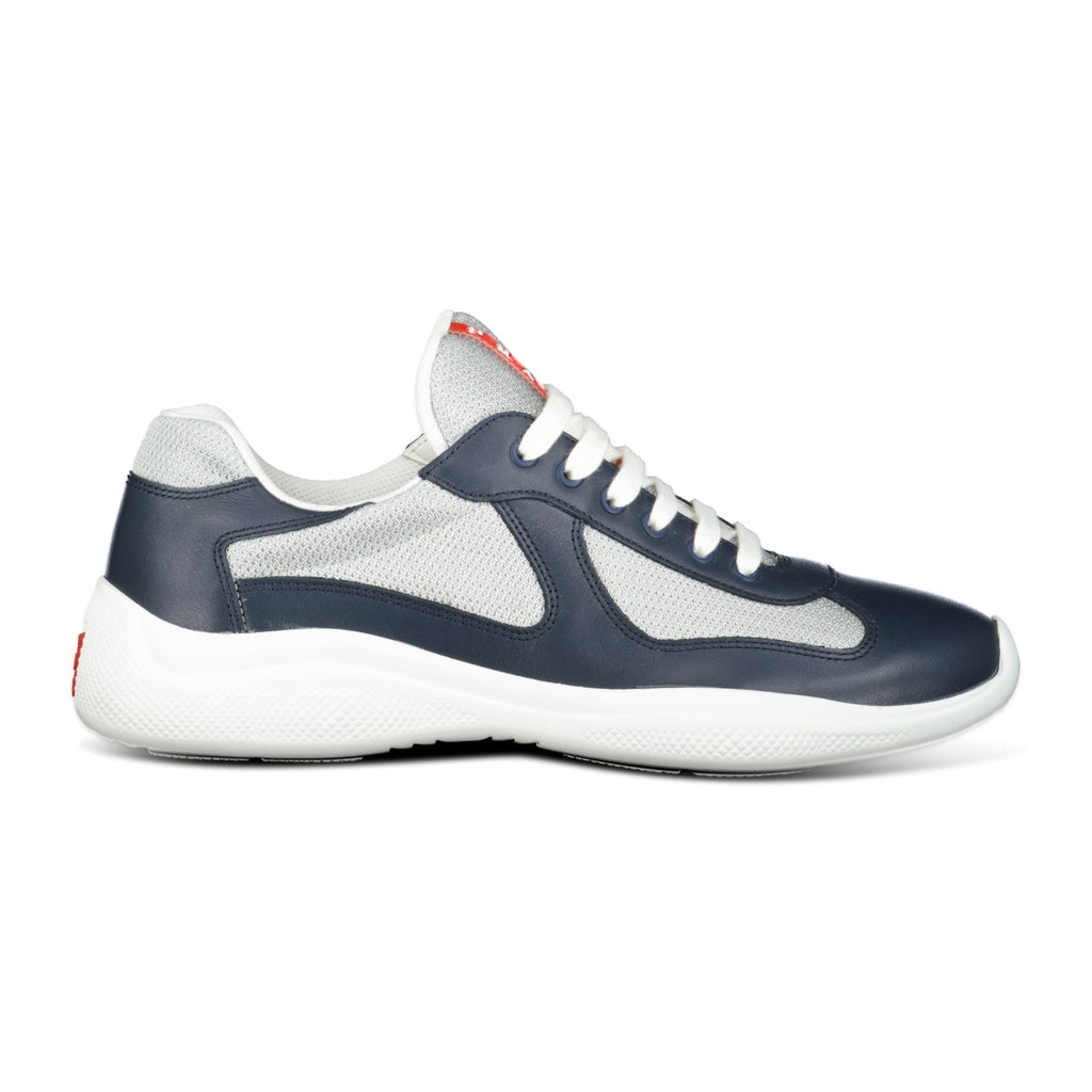 Prada Americas Cup Sneakers Navy & Grey Mesh - chancefashionco