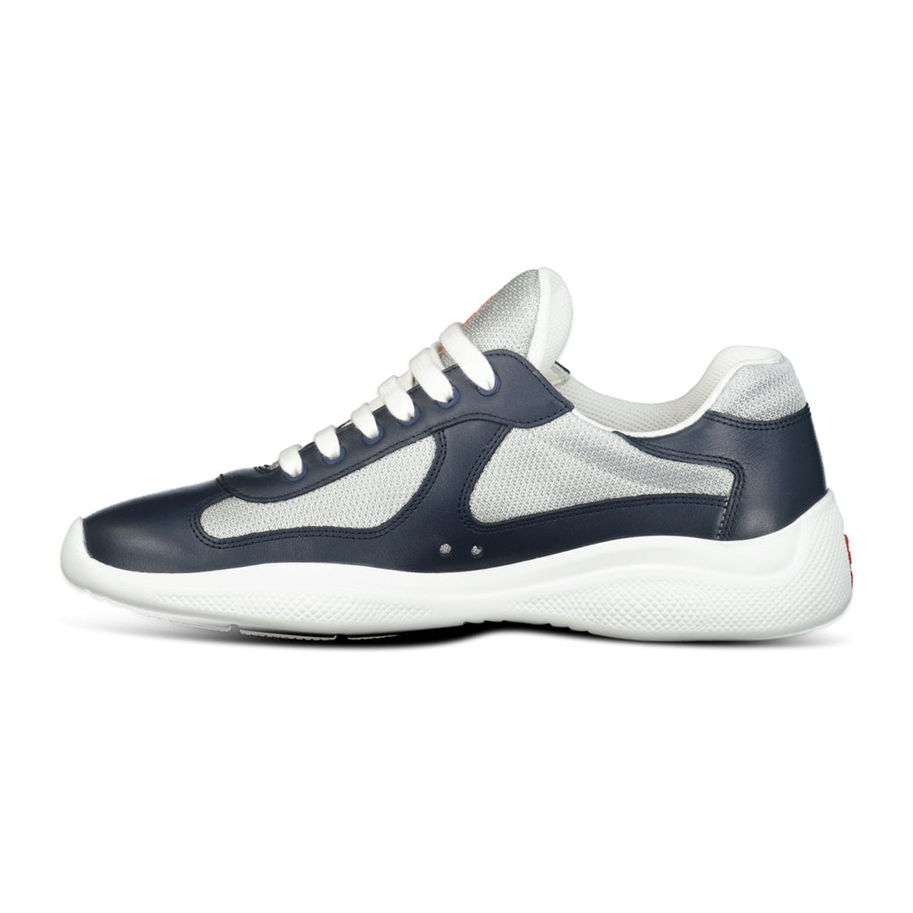 Prada Americas Cup Sneakers Navy & Grey Mesh - chancefashionco