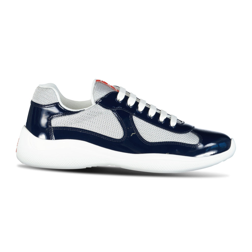 Prada Americas Cup Sneakers Navy & Grey Mesh - chancefashionco