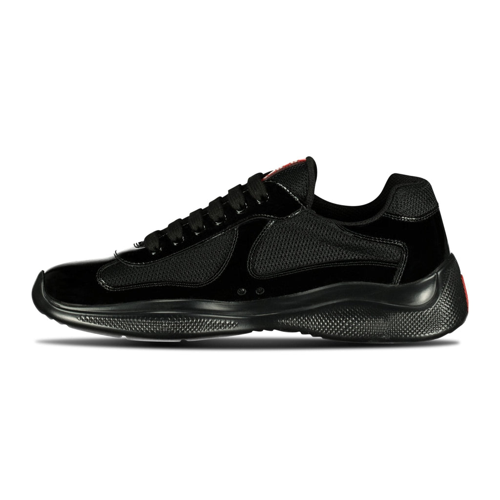 Prada Americas Cup Sneakers Patent Black - chancefashionco