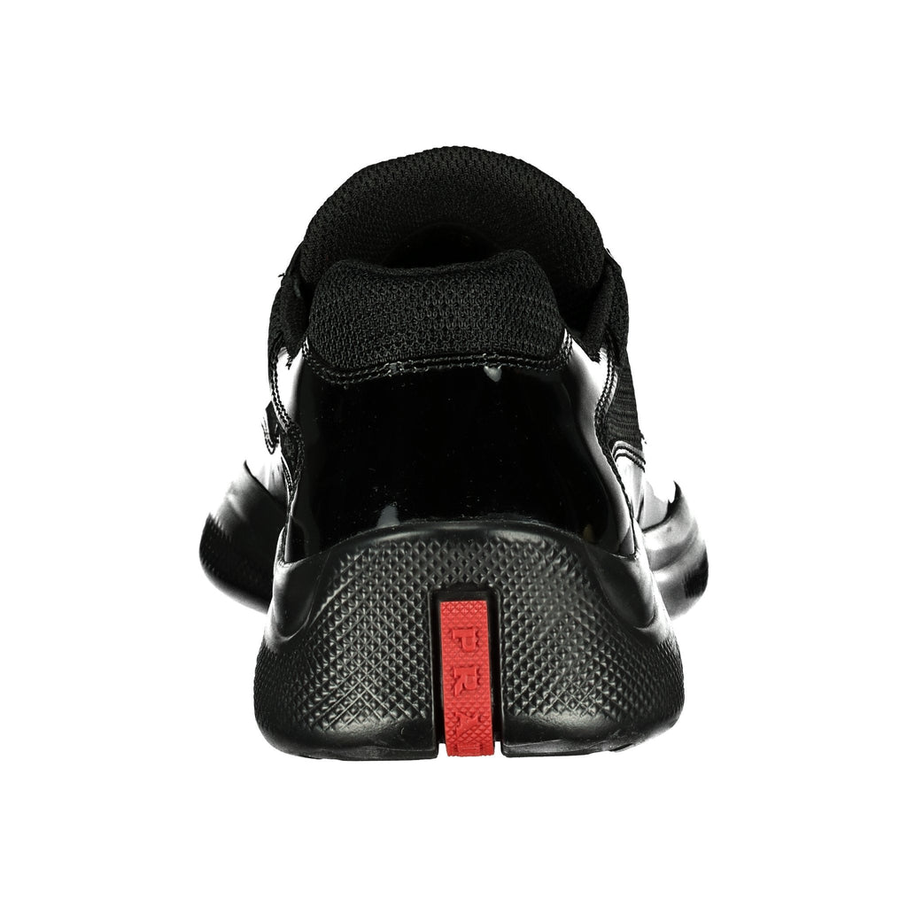 Prada Americas Cup Sneakers Patent Black - chancefashionco