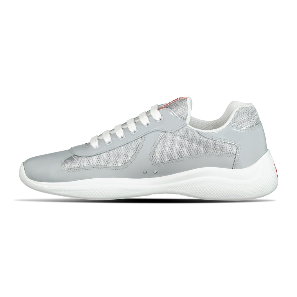 Prada Americas Cup Sneakers Patent Grey - chancefashionco