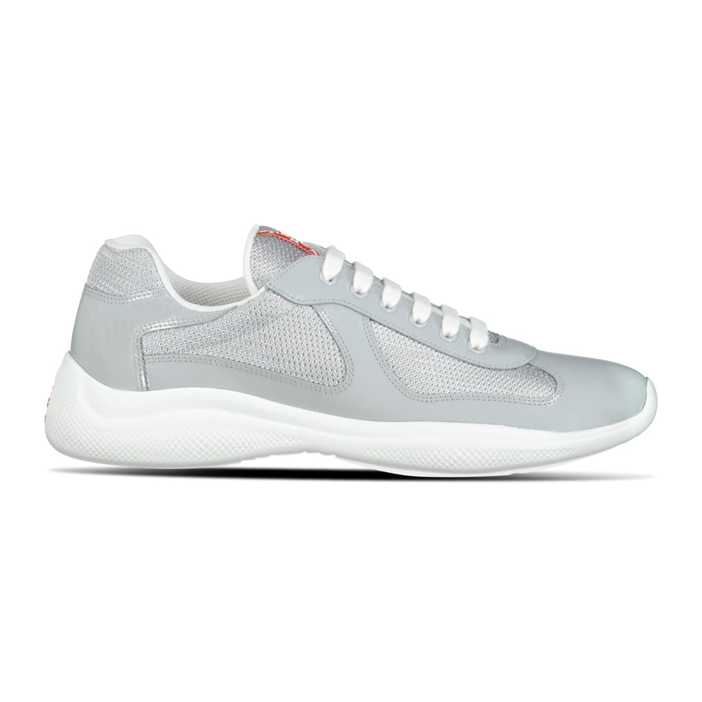 Prada Americas Cup Sneakers Patent Grey - chancefashionco