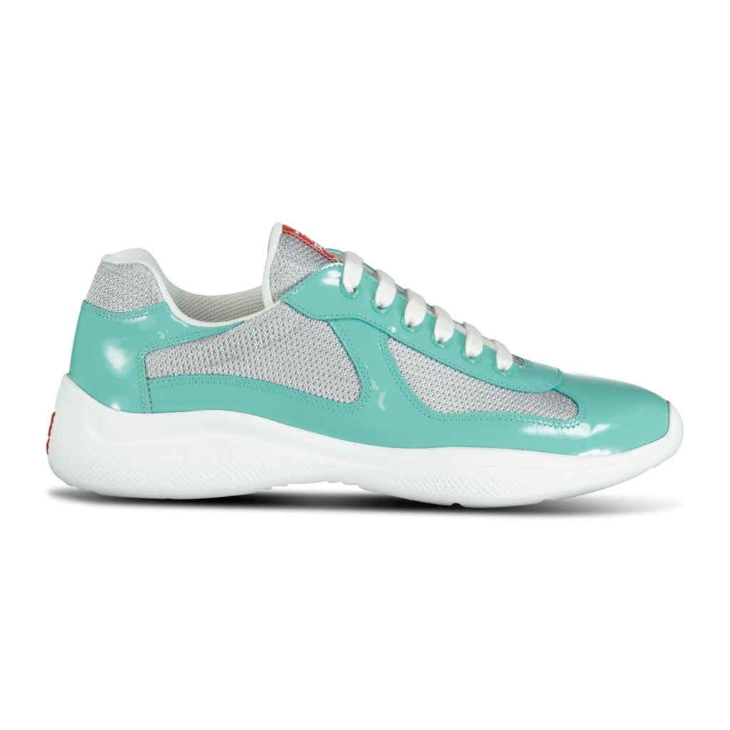 Prada Americas Cup Sneakers Patent Jade Green - chancefashionco