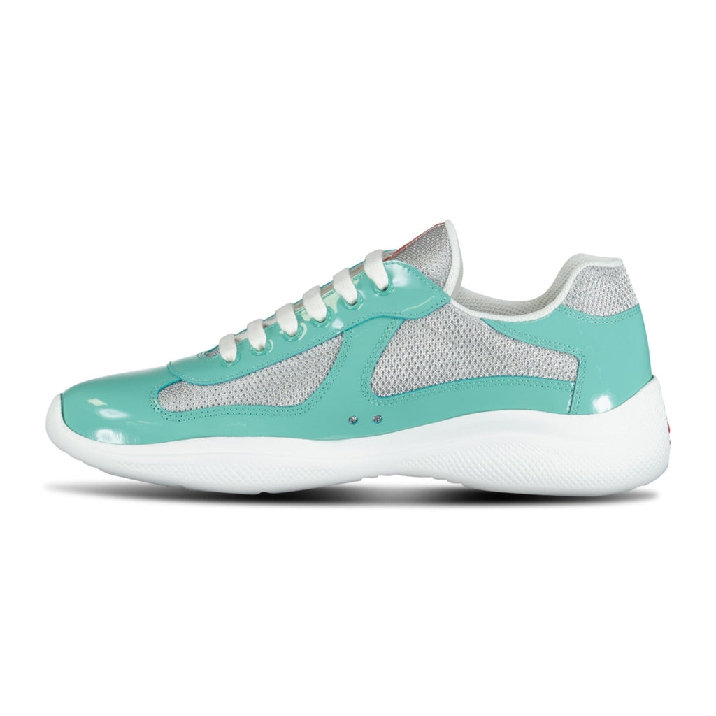 Prada Americas Cup Sneakers Patent Jade Green - chancefashionco