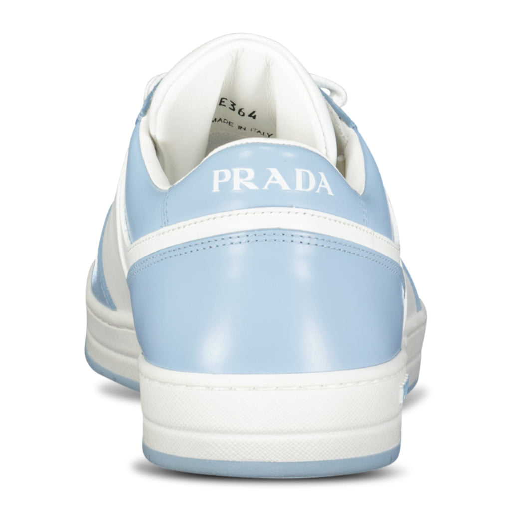 Prada Downtown Leather Sneakers Sky Blue - chancefashionco