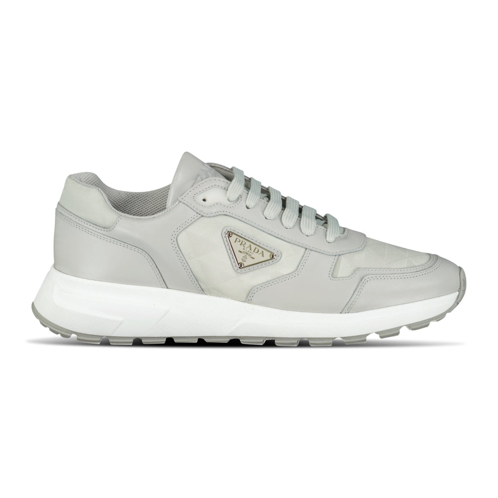 Prada Prax 01 Re - Nylon Leather Sneakers Grey - chancefashionco