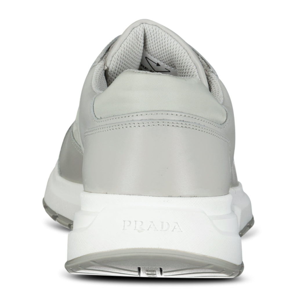 Prada Prax 01 Re - Nylon Leather Sneakers Grey - chancefashionco