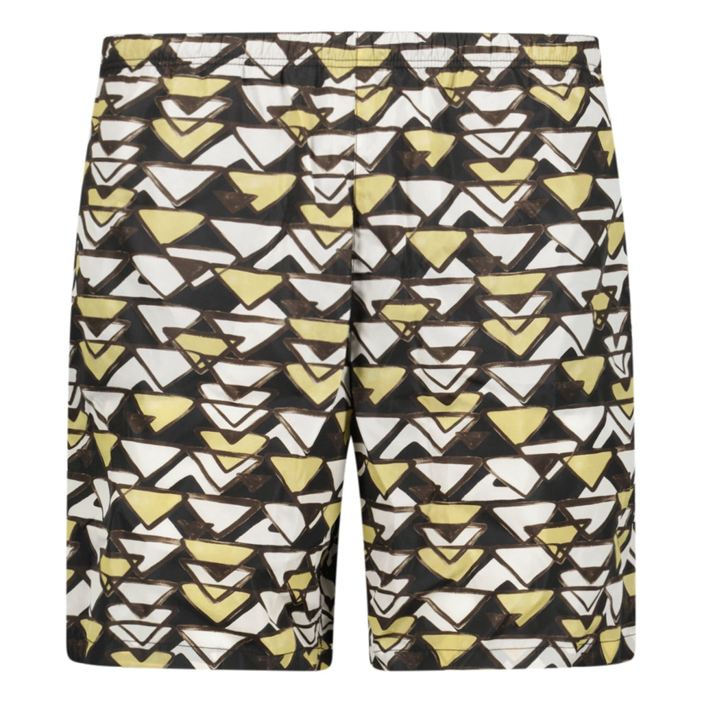 Prada Re - Nylon Geometric Swim Shorts - chancefashionco