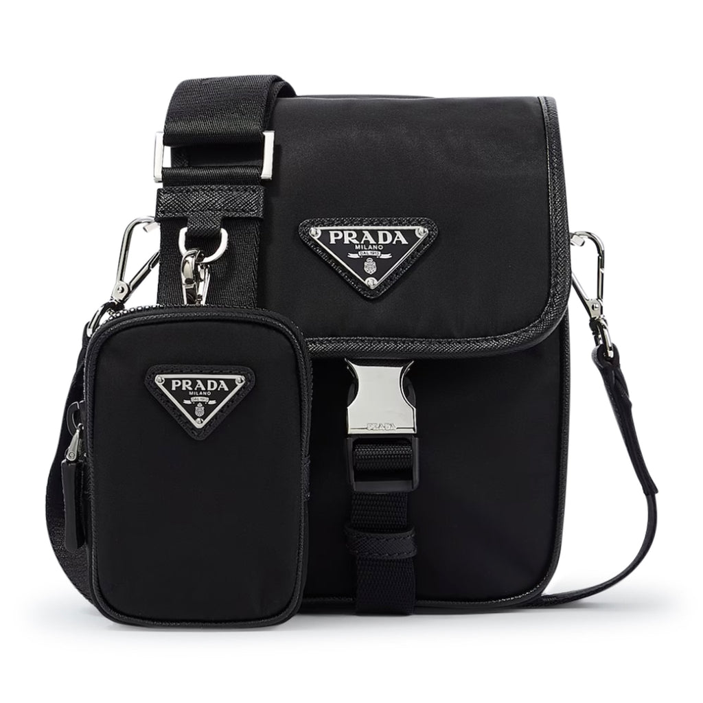 Prada Re - Nylon Leather Shoulder Bag - chancefashionco