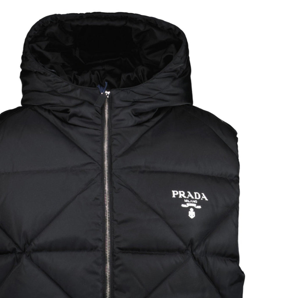 Prada Re - Nylon Quilted Gilet Black - chancefashionco